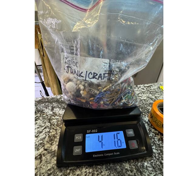 4 lbs junk craft wearable jewelry.  Vintage to Now. - Picture 1 of 15